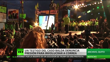 Un testigo del caso Balda denuncia presión para involucrar a Correa