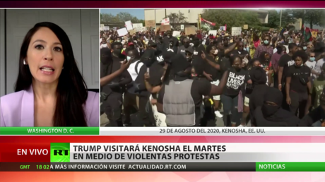 Trump anuncia que visitará la ciudad de Kenosha, en medio de violentas protestas contra la brutalidad policial