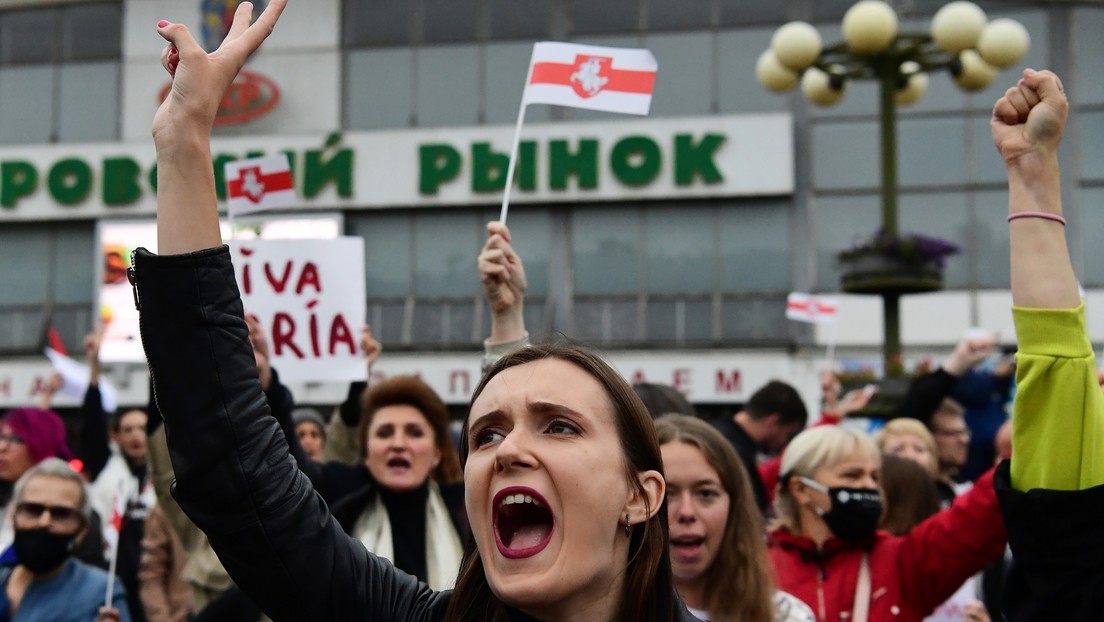 VIDEO: Detienen en Minsk a participantes de una manifestación en apoyo a la opositora María Kolésnikova