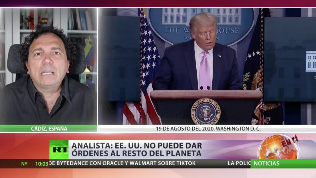 Irán califica de "amenaza para la paz" la decisión de EE.UU. de restablecer las sanciones en su contra