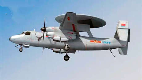 El primer avión embarcado de alerta temprana chino realiza su vuelo inaugural