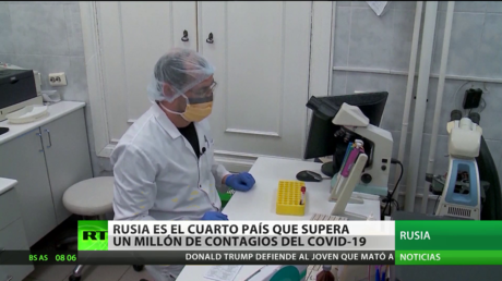 Rusia es el cuarto país que supera el millón de contagios por covid-19