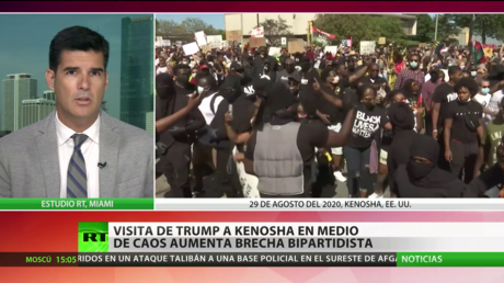 La visita de Trump a Kenosha en medio del caos aumenta la brecha bipartidista