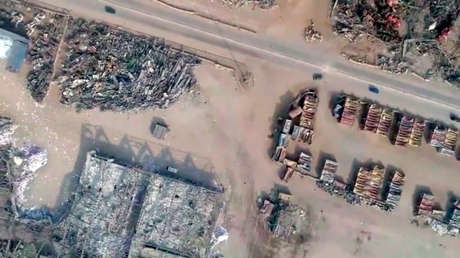 VIDEO: Dron muestra un Beirut desolado a un mes de la explosión que devastó la ciudad