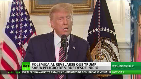 Revelan que Trump conocía los peligros y minimizó la gravedad del covid-19