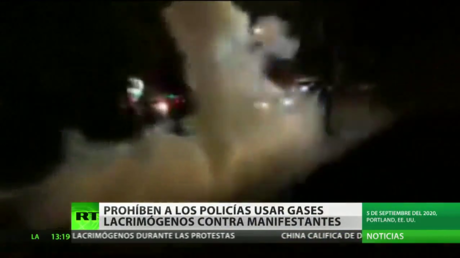Prohíben a la Policía el uso de gases lacrimógenos para reprimir manifestaciones en Portland