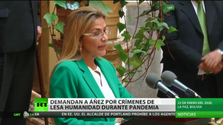 Demandan a Áñez por crímenes de lesa humanidad durante la pandemia de coronavirus