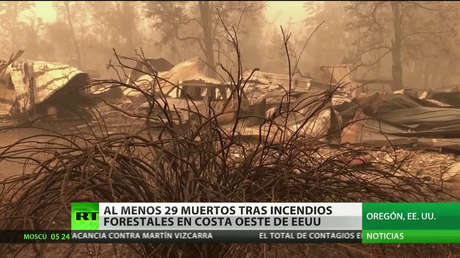 Al menos 29 muertos tras incendios forestales en la costa oeste de EE.UU.