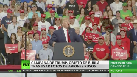 La campaña de Trump se convierte en objeto de burla tras usar fotografías de aviones rusos