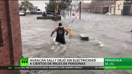 El huracán Sally dejó sin electricidad a cientos de miles de personas en EE.UU.