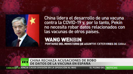 China rechaza las acusaciones de robo de datos de la vacuna española