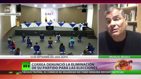 Correa denuncia la eliminación de su partido para las elecciones de Ecuador