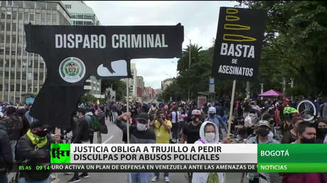 Ordenan al Ministerio de Defensa colombiano pedir disculpas por los excesos registrados durante las manifestaciones de 2019