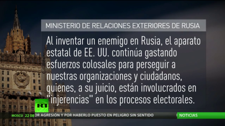 Moscú rechaza las acusaciones de injerencia en los procesos electorales de EE.UU.