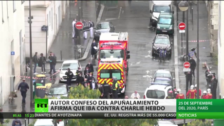 Francia: El autor confeso del apuñalamiento en París afirma que iba contra Charlie Hebdo