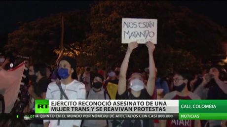El Ejército colombiano reconoce la muerte de una mujer transexual y se reavivan las protestas