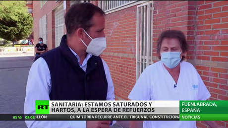 Médicos de Madrid aseguran estar saturados de pacientes por covid-19