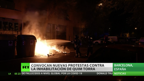 Convocan nuevas protestas en Cataluña tras la inhabilitación de Quim Torra