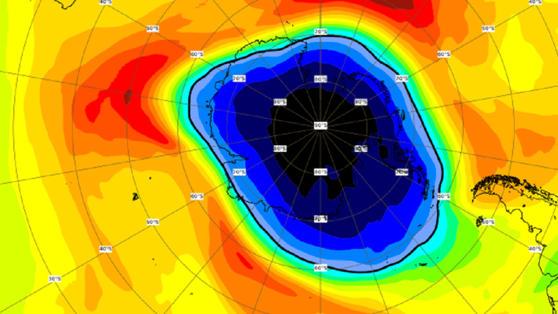 El agujero en la capa de ozono sobre la Antártida producido en 2020 es el más grande y profundo registrado en los últimos años