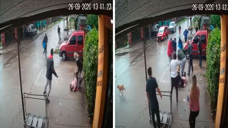 VIDEO: Una mujer intenta salvar a su hija de siete años de las fauces de un pitbull