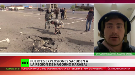 Fuertes explosiones sacuden la región de Nagorno Karabaj