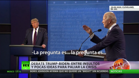 Se celebró el debate Trump-Biden entre insultos y pocas ideas para paliar la crisis