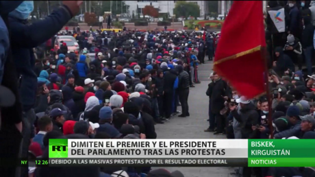 Dimiten el primer ministro y el presidente del Parlamento de Kirguistán tras las protestas