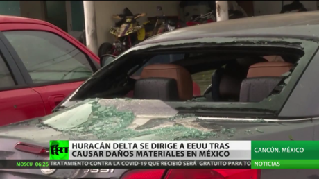 El huracán Delta se dirige a EE.UU. tras causar daños materiales en México