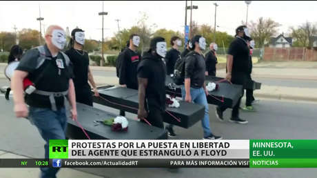 EE.UU.: Protestas por la libertad bajo fianza del policía que estranguló a George Floyd
