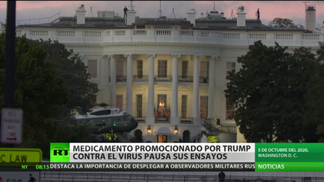 Farmacéutica de EE.UU. deja en pausa un ensayo de un tratamiento contra el covid-19 que promocionó Trump