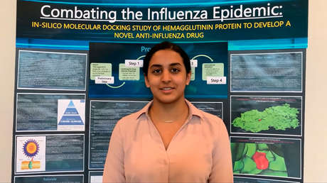 Una adolescente de 14 años gana un premio de 25.000 dólares por un descubrimiento que puede ayudar a encontrar una cura para el coronavirus