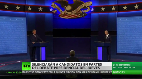 Silenciarán por momentos a Trump y Biden durante el próximo debate presidencial en EE.UU.