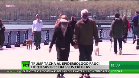 Trump califica de "desastre" al principal epidemiólogo de EE.UU. tras recibir críticas de su parte