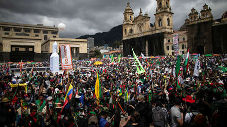 Miles de personas se suman al paro nacional en Colombia en contra de Iván Duque