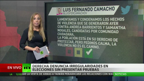Derecha boliviana denuncia irregularidades en elecciones sin presentar pruebas