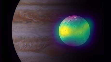 Observan por primera vez efectos de vulcanismo en la atmósfera de la luna joviana Ío