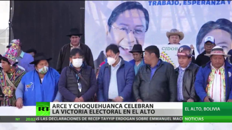 Bolivia celebra la victoria de Arce y Choquehuanca en las elecciones generales