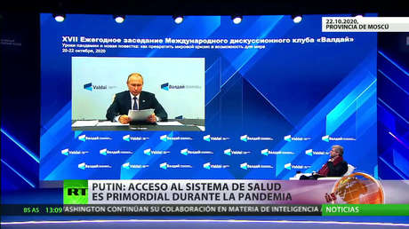Putin: "El acceso al sistema de salud es primordial durante la pandemia"