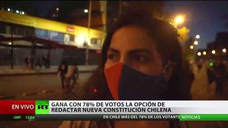Chile: Gana la opción de redactar una nueva Constitución con el 78 % de los votos