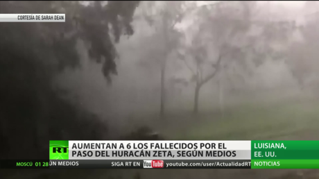 Aumentan a seis los muertos por el huracán Zeta en EE.UU.