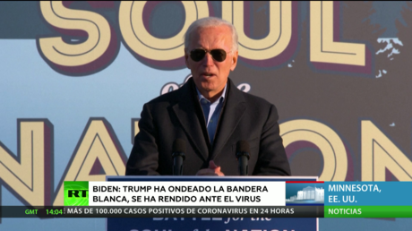 Biden: Trump ha ondeado la bandera blanca y se ha rendido ante el coronavirus en EE.UU.
