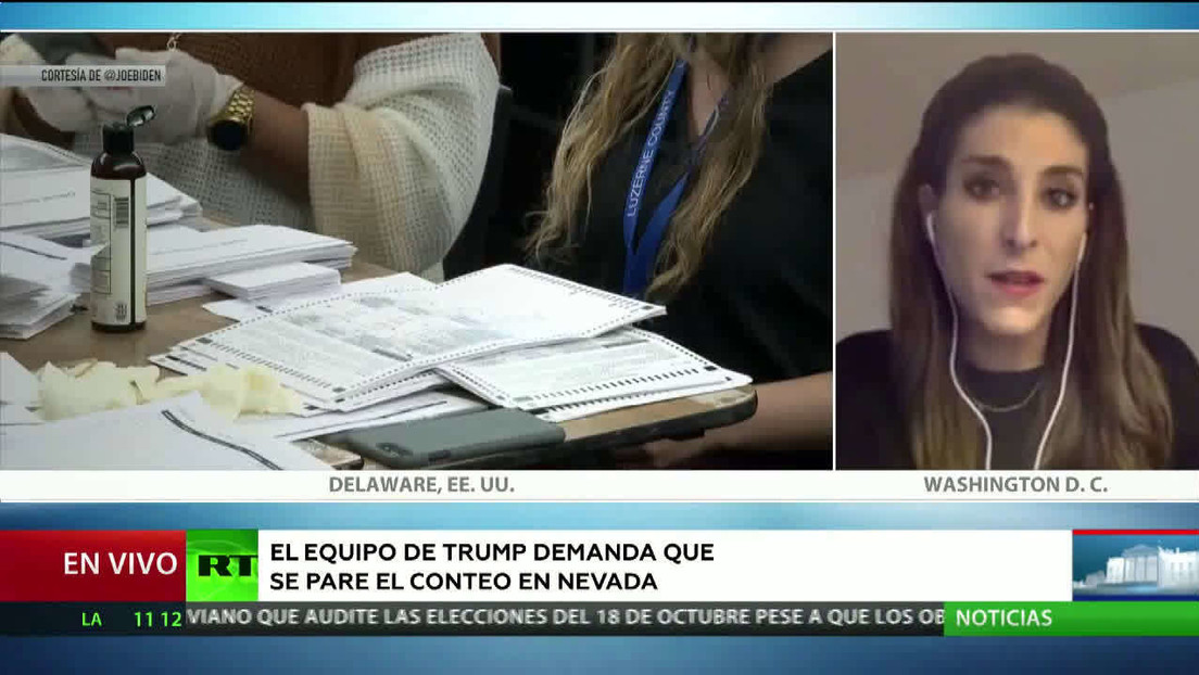 Experta: "Trump denuncia el fraude, aunque en muchos estados lo niegan"