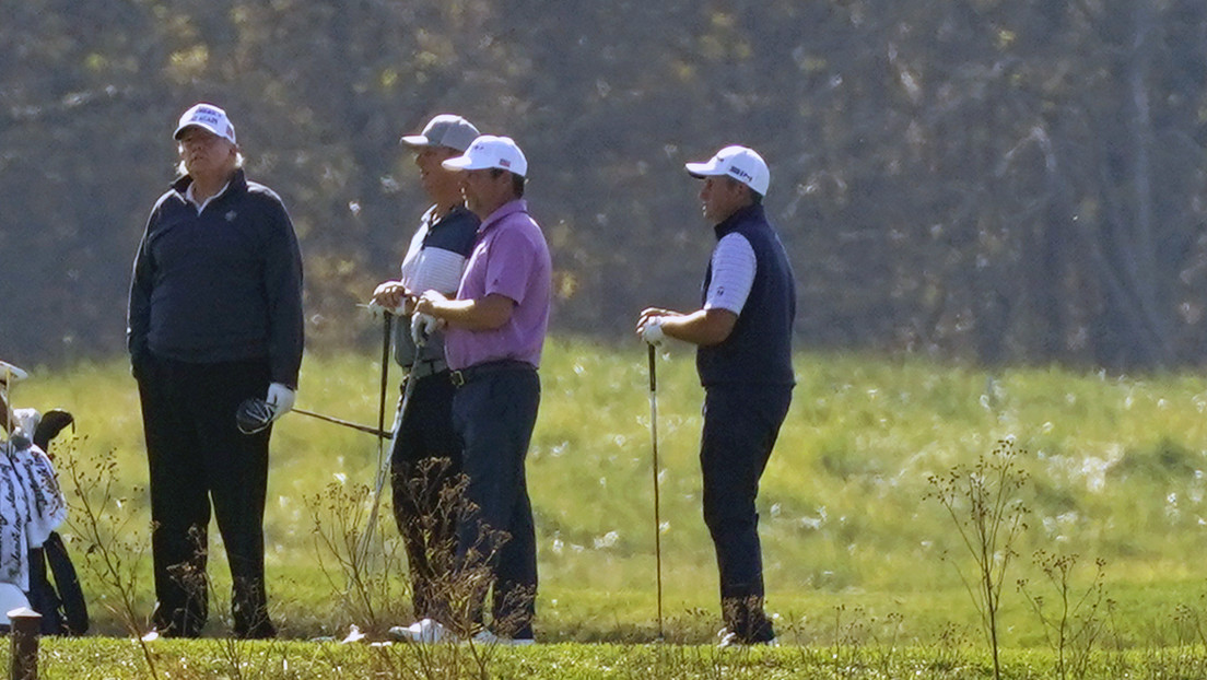 Trump estaba en un campo de golf cuando fue anunciada la victoria de Joe Biden en las presidenciales