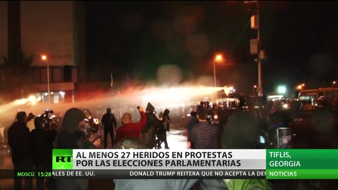 Georgia: Al menos 27 heridos durante protestas por las elecciones parlamentarias