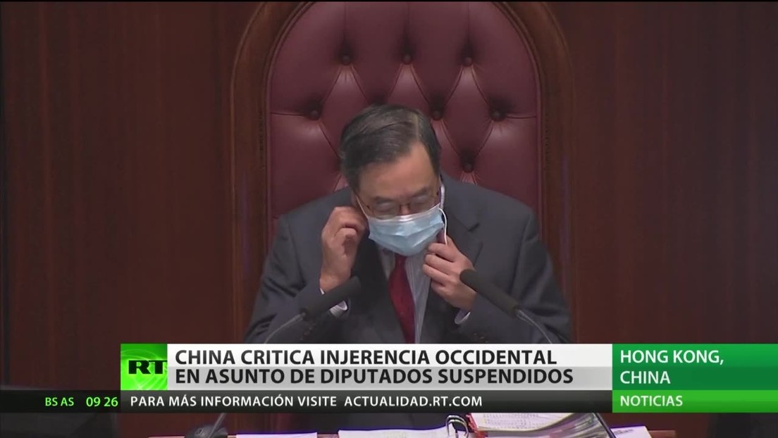 China denuncia una injerencia occidental en el asunto de los diputados suspendidos en Hong Kong