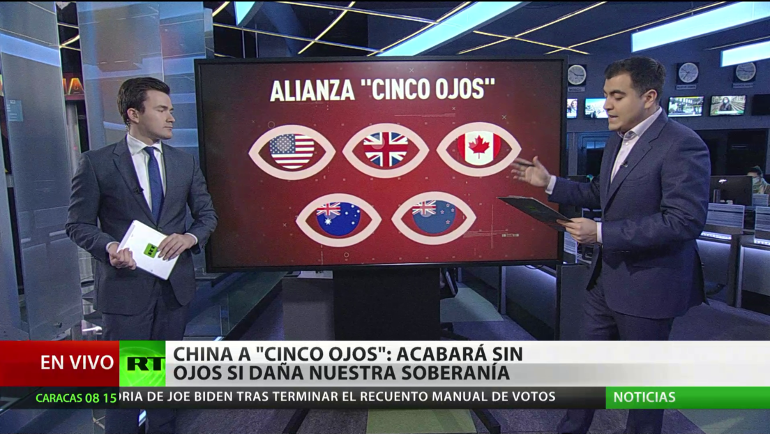 China advierte a la alianza de inteligencia 'los Cinco Ojos' que la dejará "sin ojos" si daña su soberanía