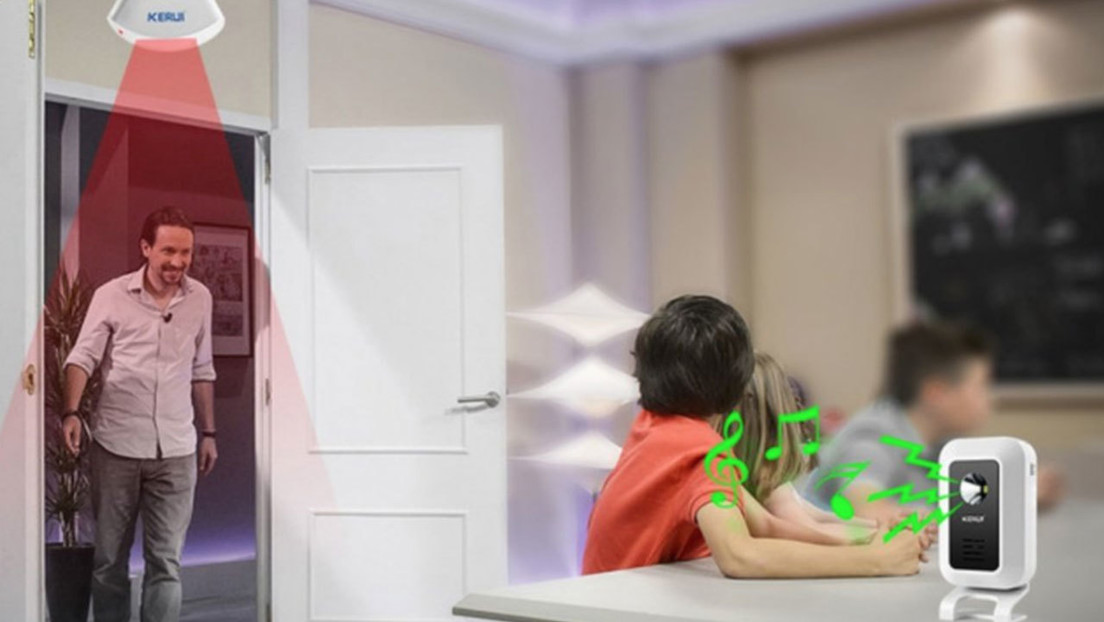 Una empresa china utiliza la imagen de Pablo Iglesias para vender alarmas antirrobo