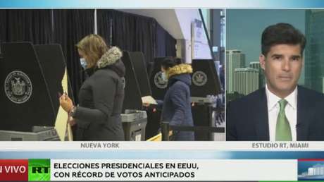 Récord de votos anticipados en la elecciones presidenciales en EE.UU.