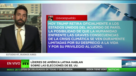Líderes latinoamericanos reaccionan a las presidenciales de EE.UU.
