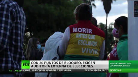 Bolivia: Con 20 puntos de bloqueo, exigen una auditoría externa de los comicios
